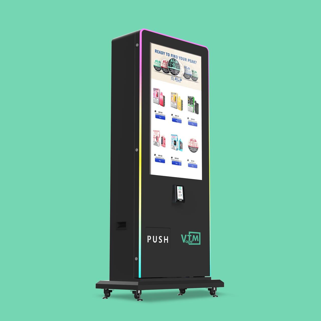 Slim Tower 2.0 – Sleek Digital Vape Machine w/ 43" Touch | VapeBoss