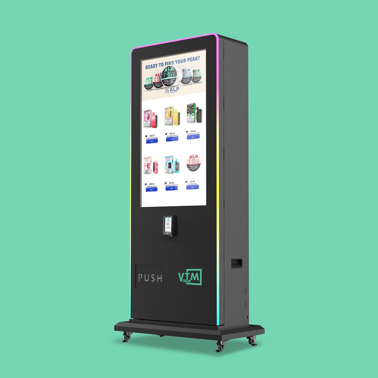 Slim Tower 2.0 – Sleek Digital Vape Machine w/ 43" Touch | VapeBoss