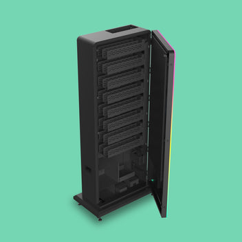 Slim Tower 2.0 – Sleek Digital Vape Machine w/ 43" Touch | VapeBoss