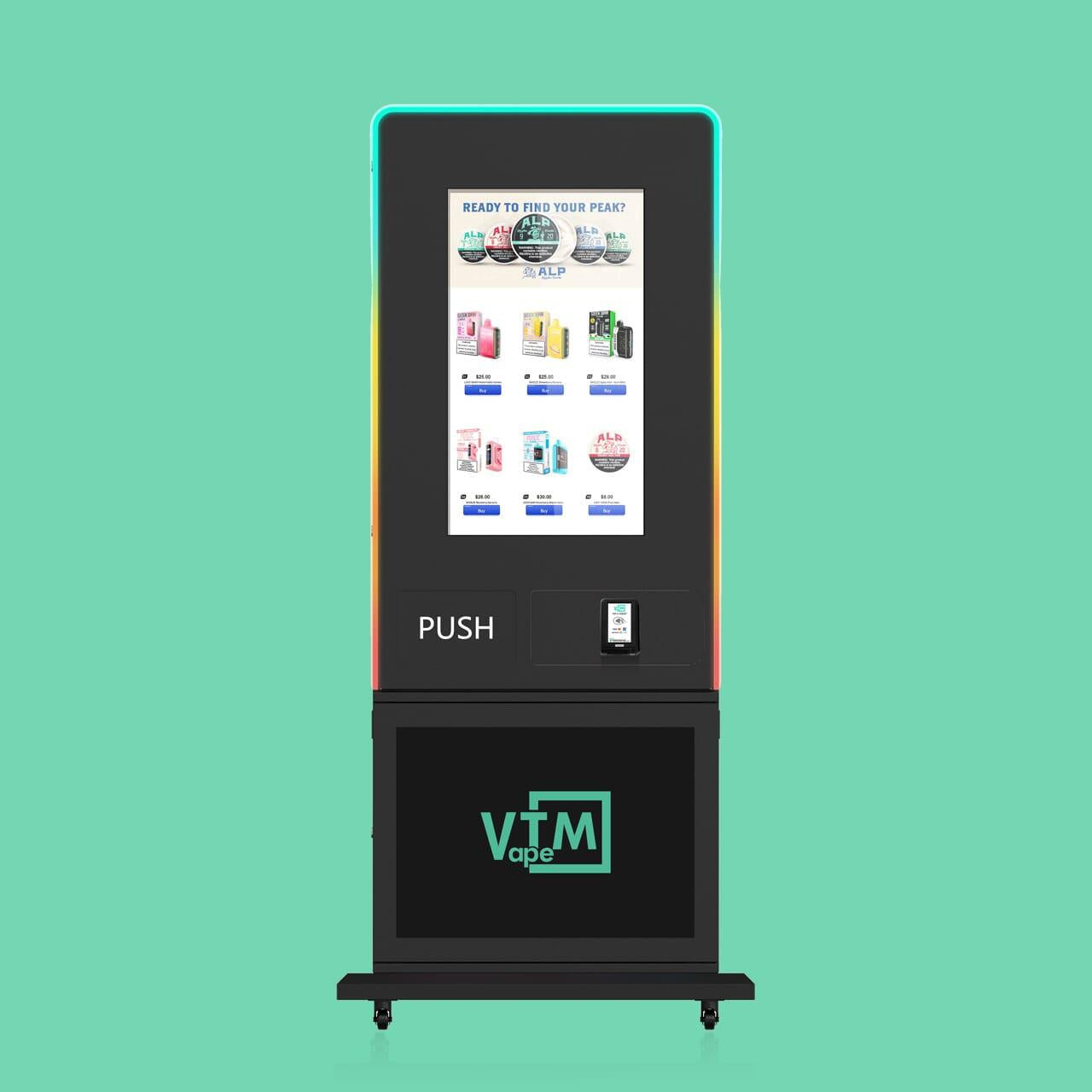 Slim Tower: Sleek, Thin, High-Capacity, & Free-Standing Vape Machine