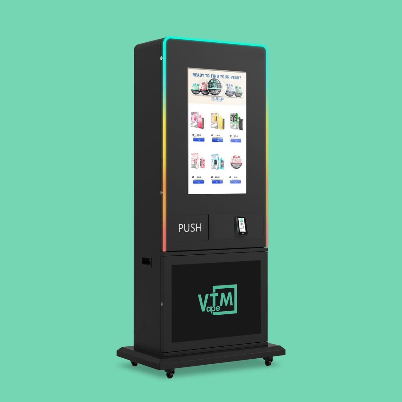 Slim Tower: Sleek, Thin, High-Capacity, & Free-Standing Vape Machine