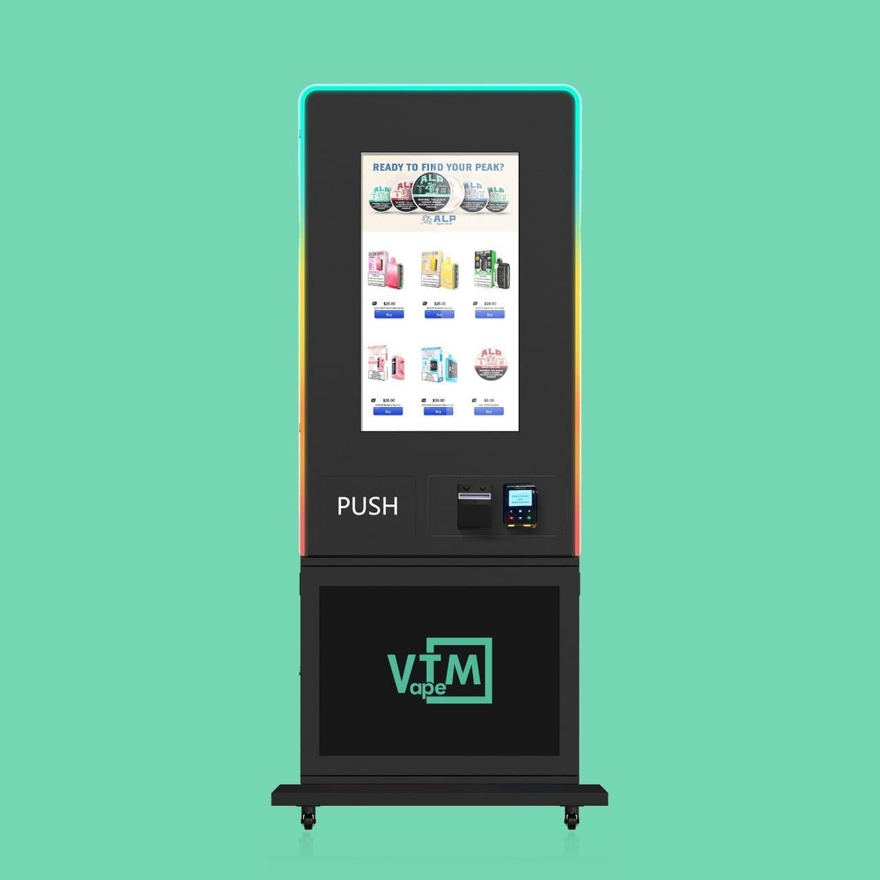 Slim Tower: Sleek, Thin, High-Capacity, & Free-Standing Vape Machine