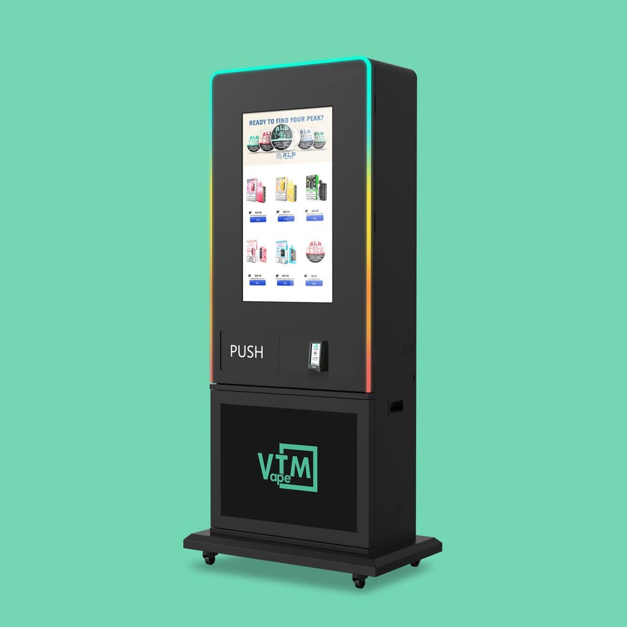 Slim Tower: Sleek, Thin, High-Capacity, & Free-Standing Vape Machine