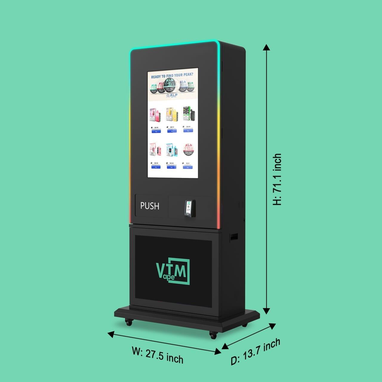 Slim Tower: Sleek, Thin, High-Capacity, & Free-Standing Vape Machine