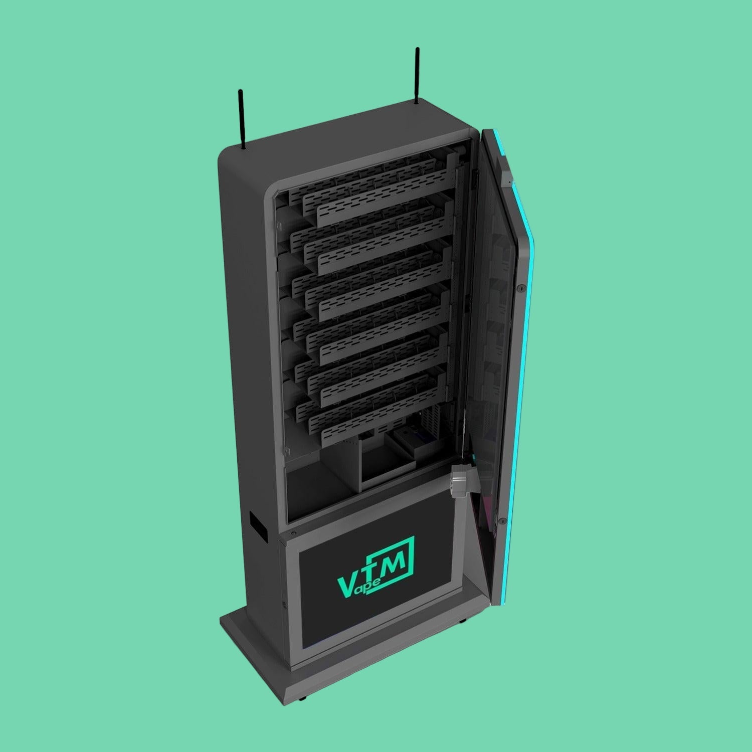 Slim Tower: Sleek, Thin, High-Capacity, & Free-Standing Vape Machine